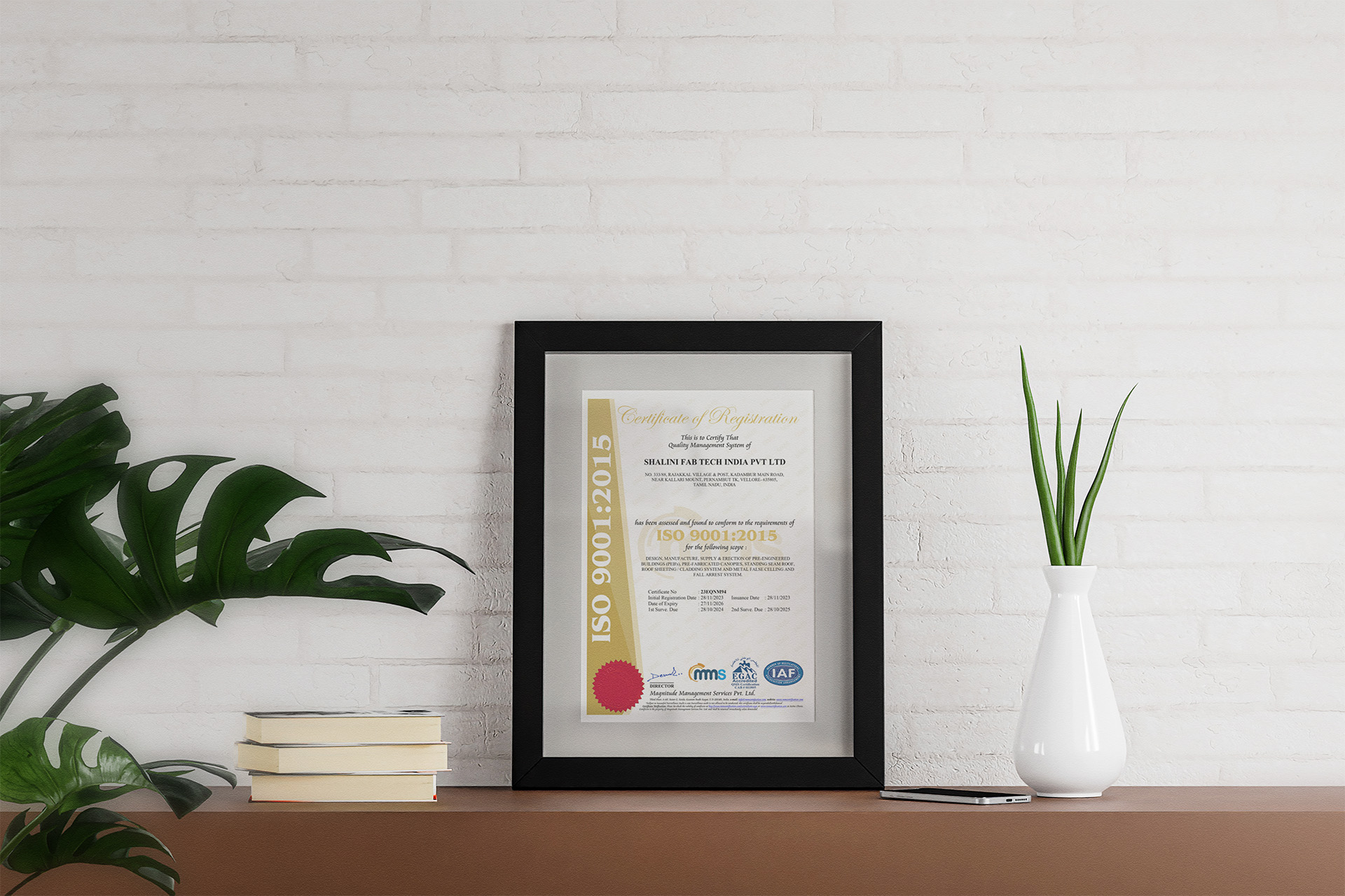ISO 9001:2015 Certificate